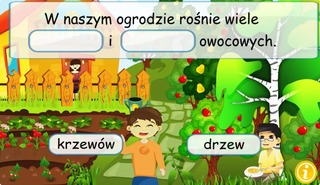 Edukacja polonistyczna - ćwiczenie: uzupełnij zdania