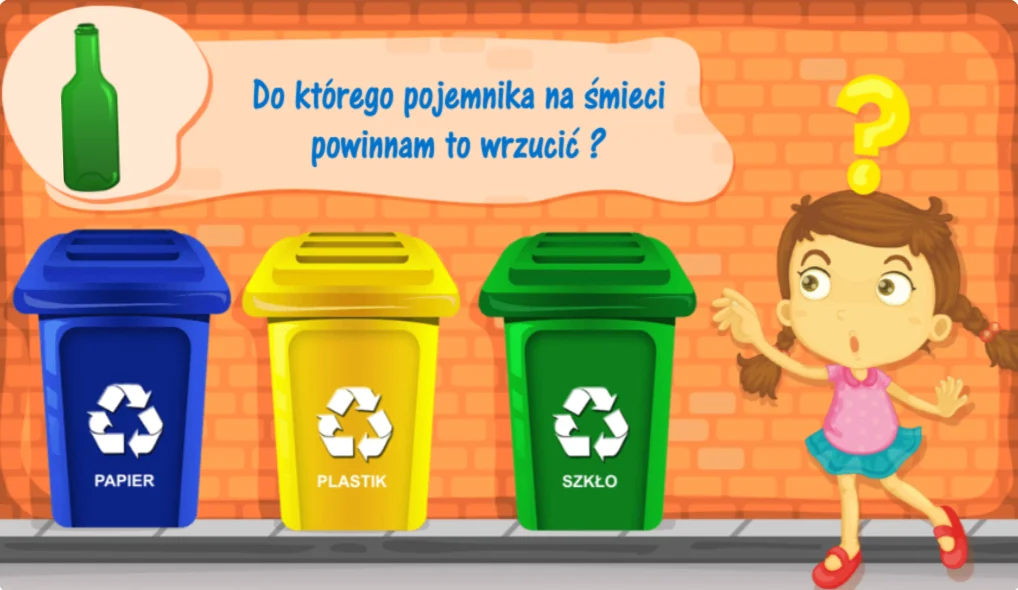 Edukacja przyrodnicza - zrzut: segregacja odpadów