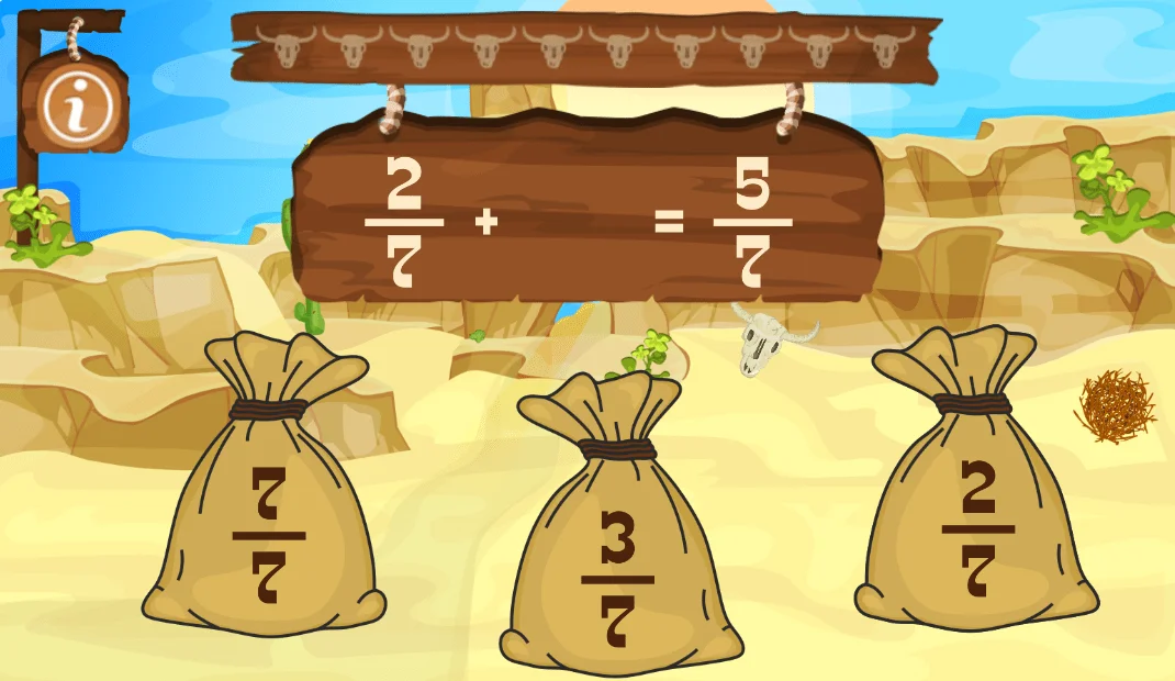 Matematyka Klasa 4-6 - quiz dodawanie ułamków