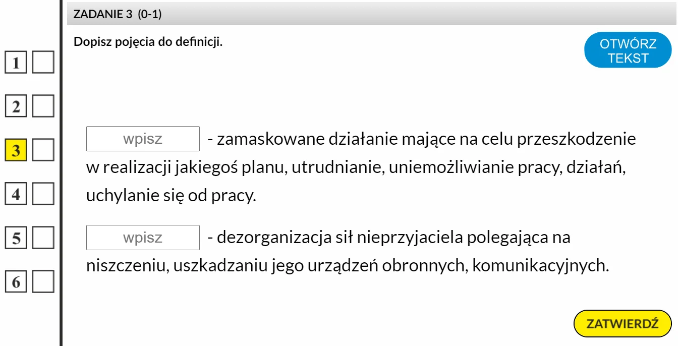 Egzamin ósmoklasisty - ćwiczenie z definicjami z języka polskiego