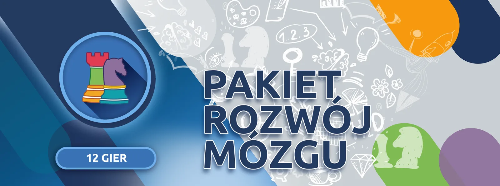 FunFloor Pakiet 12 gier Rozwój mózgu - zestaw do interaktywnej podłogi