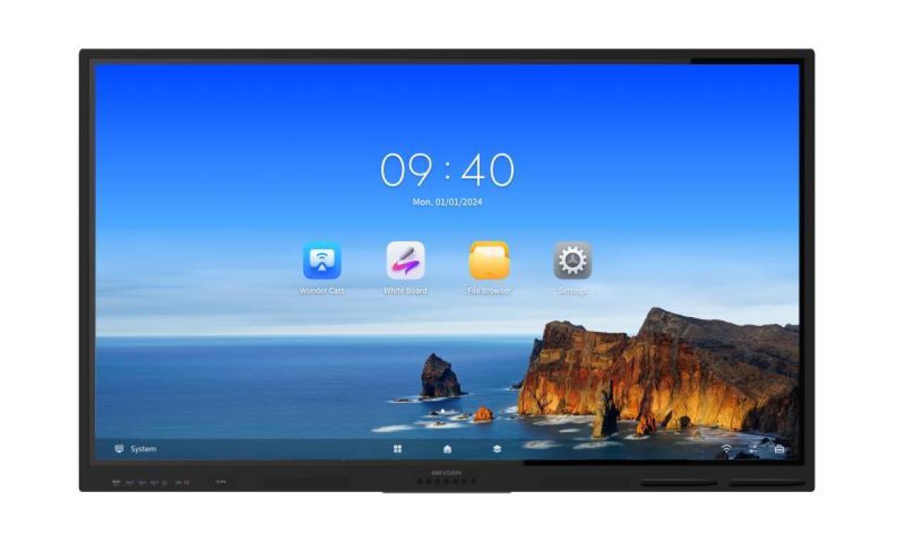Monitor interaktywny Hikvision DS-D5B86RB/EL 86 cali - widok od frontu