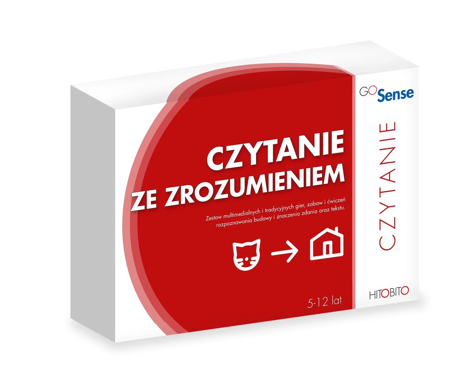GoSense Czytanie ze zrozumieniem - widok pudła od frontu