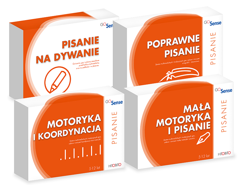 GoSense Pisanie - zestaw 4 programów, pudełko od frontu