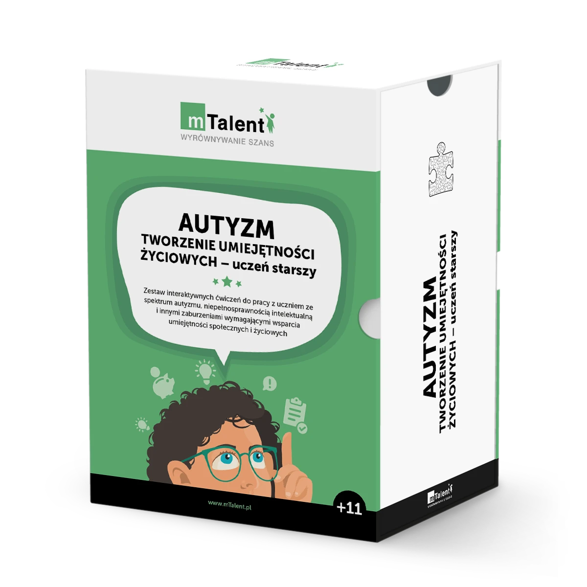 mTalent - Autyzm. Tworzenie umiejętności życiowych – uczeń starszy w zestawie z tabletem - program multimedialny (wiek 11+) - widok produktu
