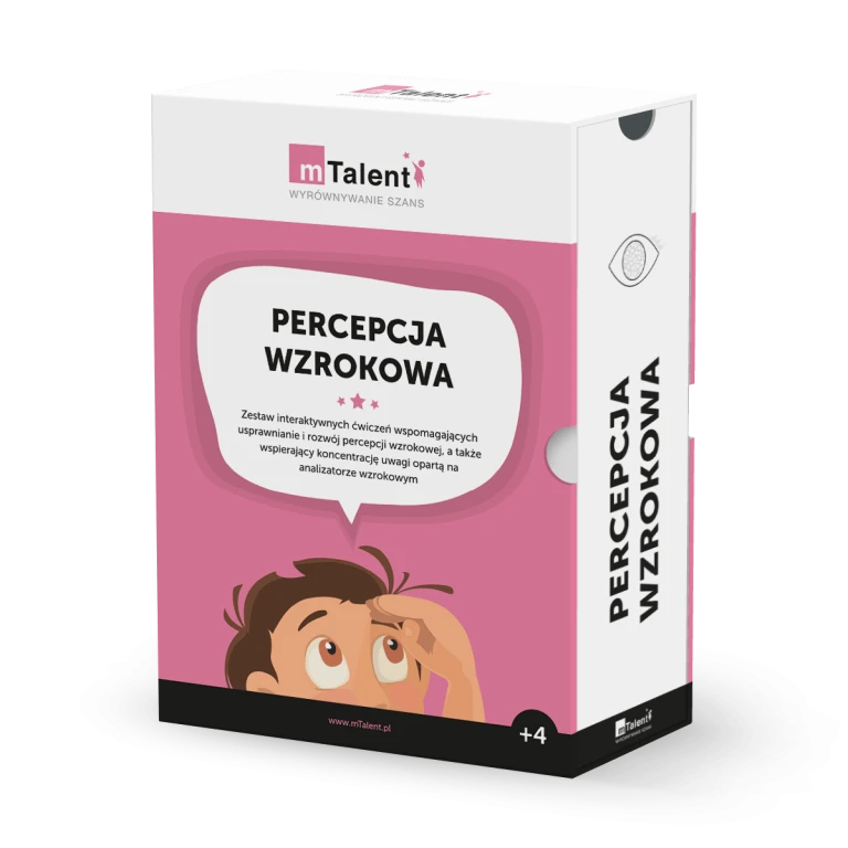 mTalent Percepcja wzrokowa - pudełko programu z zestawu Lite
