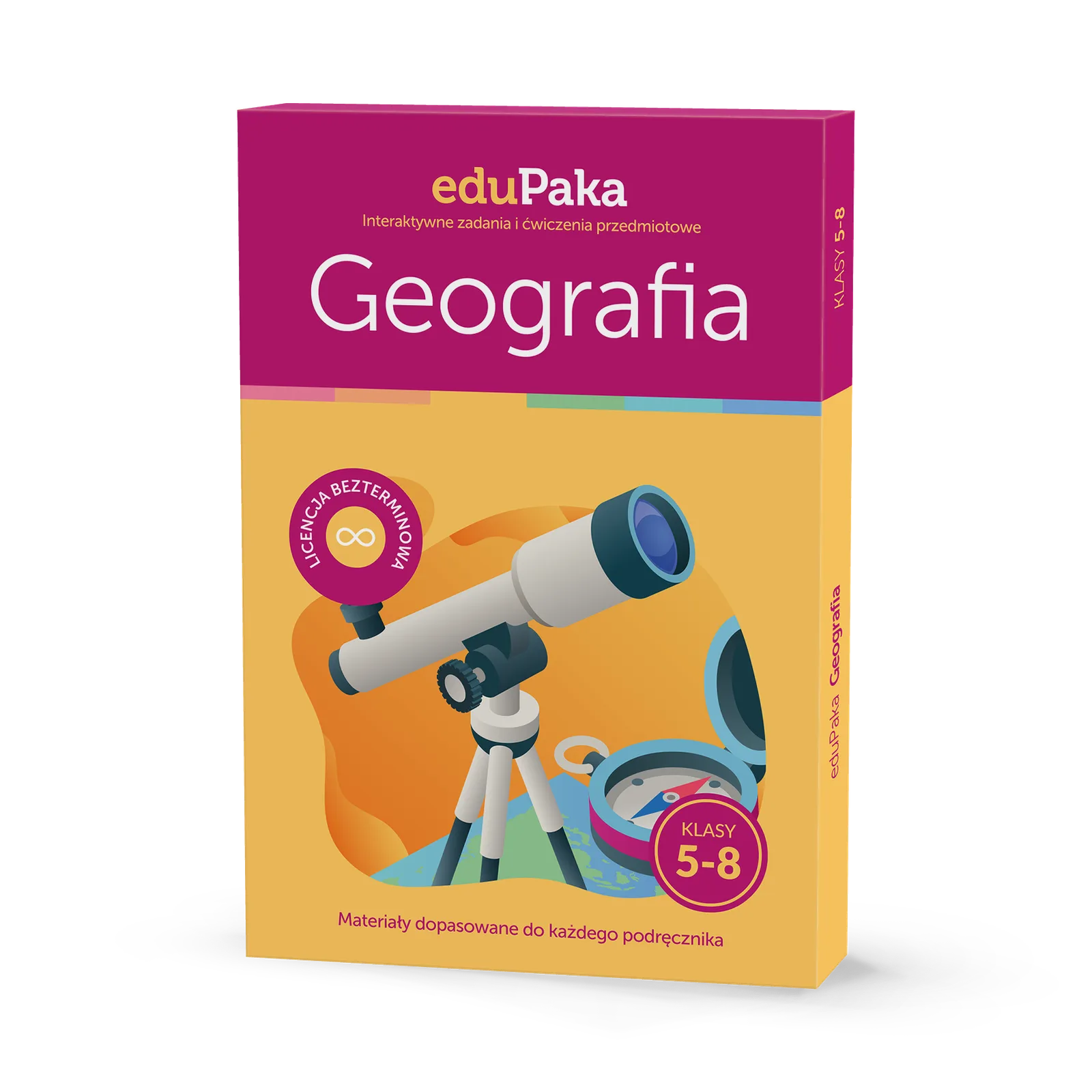 eduPaka Geografia klasy 5-8 - pudełko programu