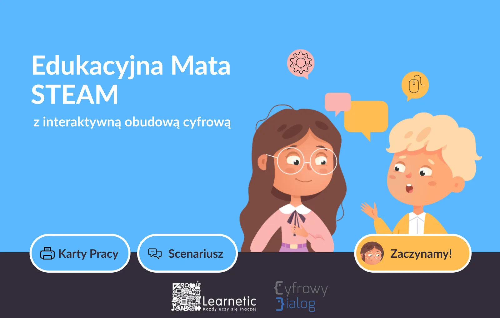 Edukacyjna Mata STEAM - zrzut ekranu obudowy cyfrowej