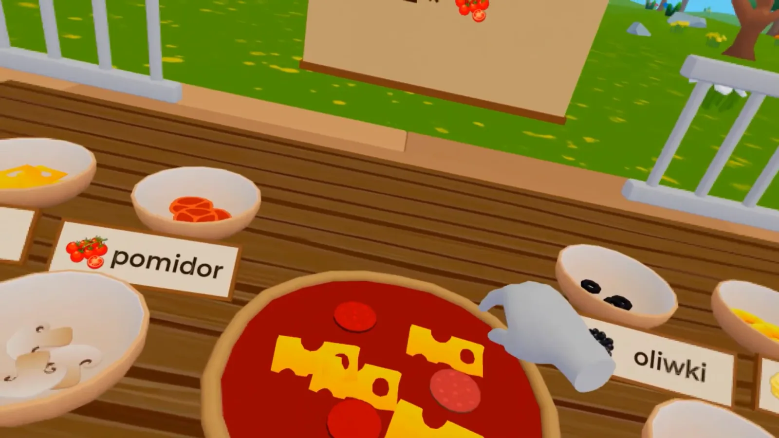 mTalent VR. Koordynacja - zrzut środowiska 3D, widok 2
