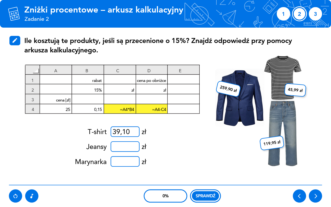 Matematyka. Teoria i Praktyka kl. 4-6 - arkusz kalkulacyjny z rabatem procentowym