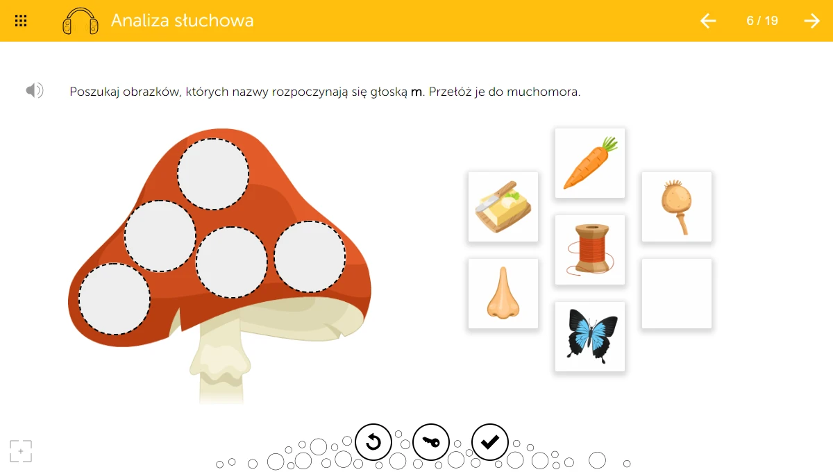 mTalent Percepcja wzrokowo-słuchowa - ćwiczenie analizy słuchowej na ekranie