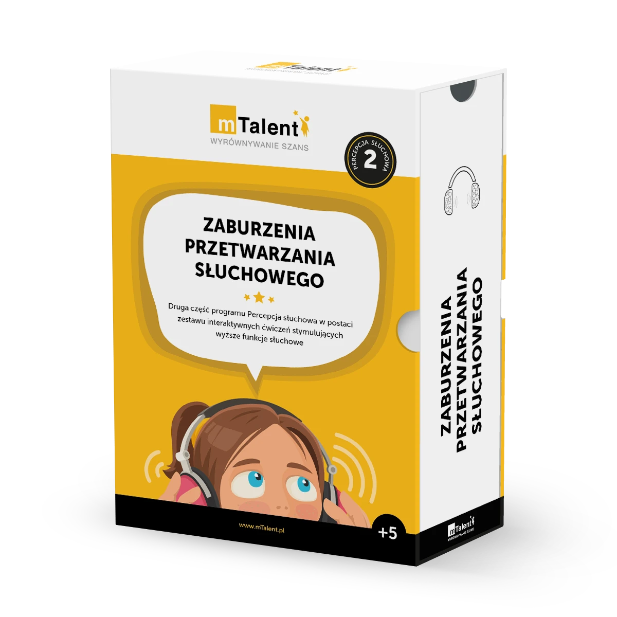 mTalent Percepcja słuchowa 2 - pudełko Zaburzenia przetwarzania słuchowego, oznaczenie +5