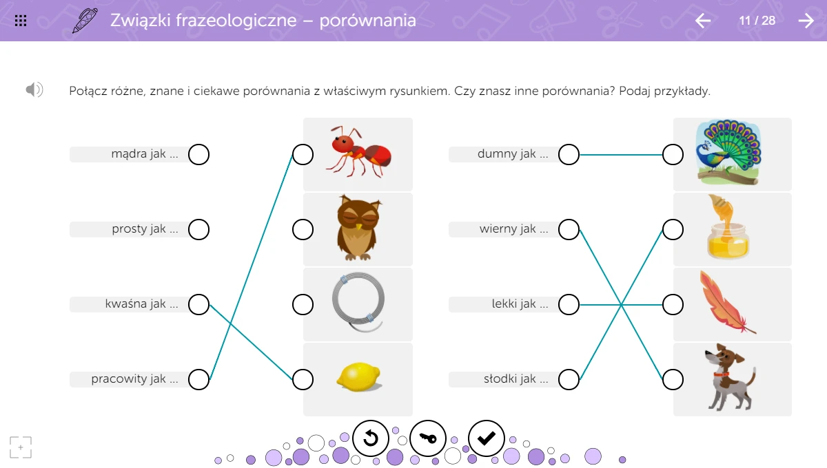 mTalent Potrafię. Obszar polonistyczny - zrzut ekranu ćwiczenia 3