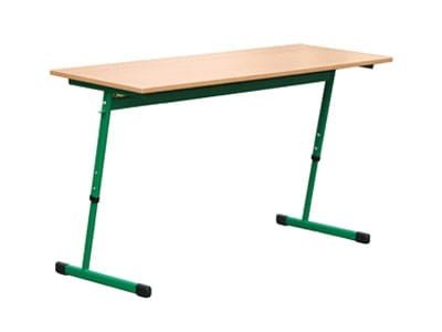 Stolik szkolny 1-osobowy Tezet - widok stelaża z rury owalnej 38x20 mm