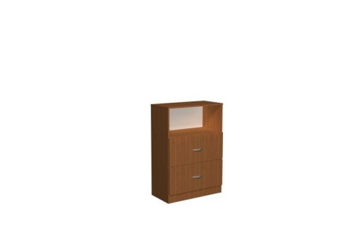 Regał szkolny z szufladami Mazur 31 - 1150 × 800 × 400 mm, 1 otwarta półka i 2 szuflady