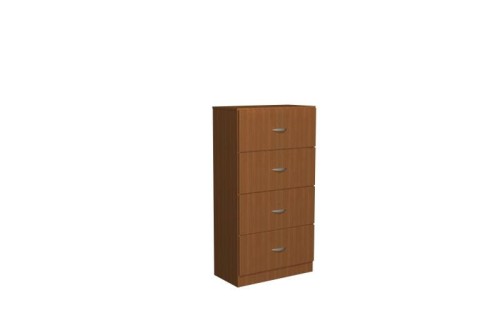 Komoda szkolna z 4 szufladami Mazur 32 - 1500 × 800 × 400 mm, 4 duże szuflady z metalowymi uchwytami