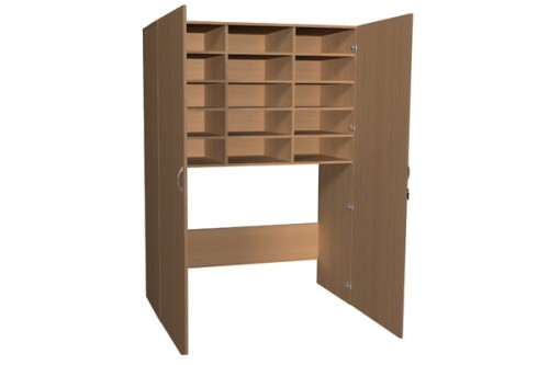 Stół konferencyjny 2 moduły - stelaż na 6 nogach 50x50 mm i blat laminowany 25 mm