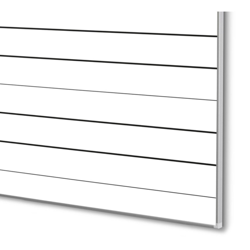 Zbliżenie nadruku linii pomocniczych do kaligrafii na tablicy Gatama TBN