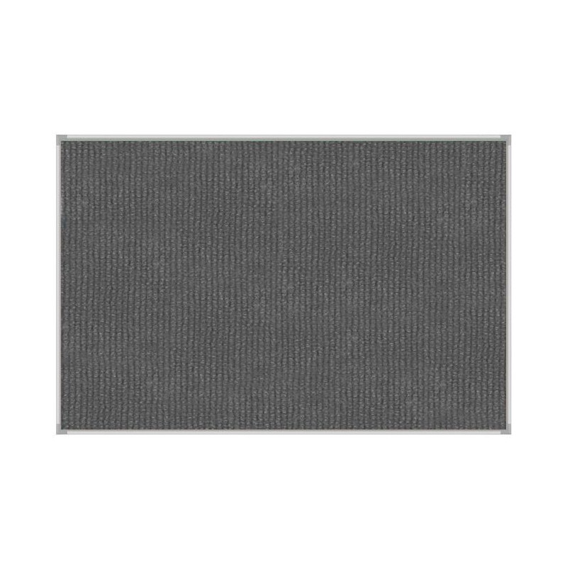 Tablica tekstylna w ramie aluminiowej 100x150 cm w kolorze szarym