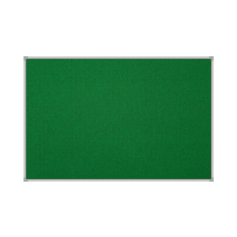 Tablica tekstylna 100x200 cm w ramie aluminiowej - wariant zielony