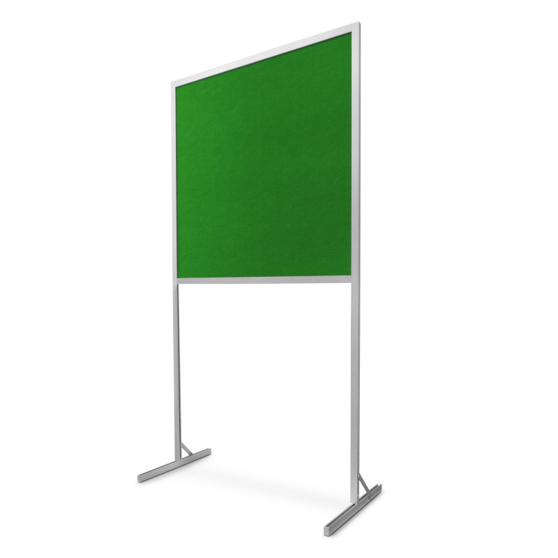 Tablica tekstylna wolnostojąca TWN-WL 120x100x190 cm w wersji zielonej