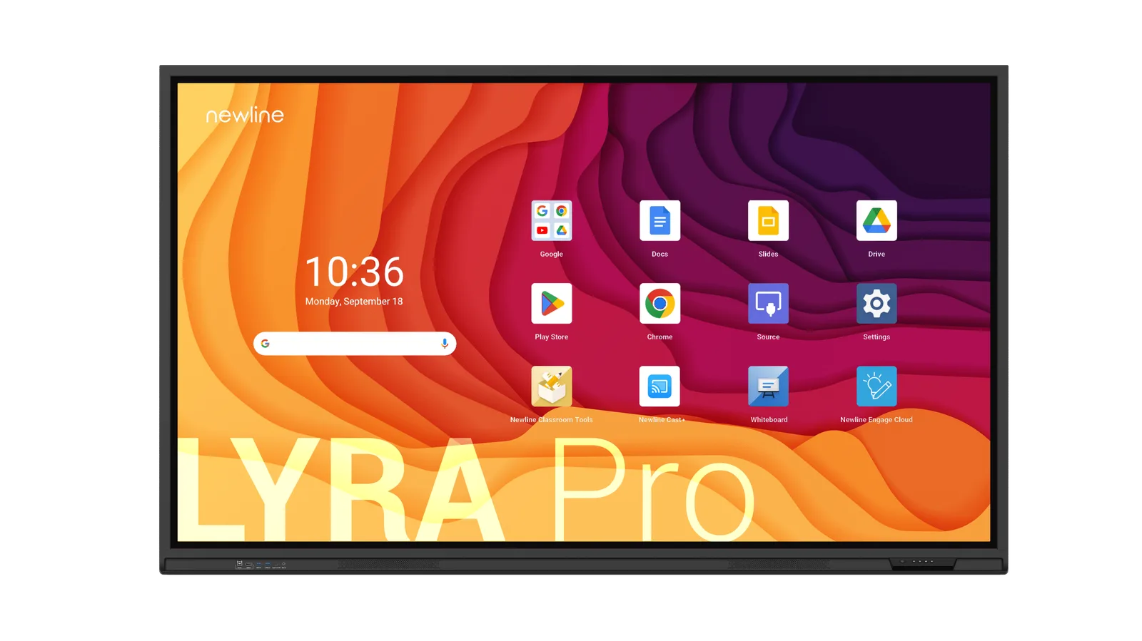 Monitor Interaktywny Newline LYRA PRO TT-5523QA z certyfikatem Google - EDLA - widok produktu