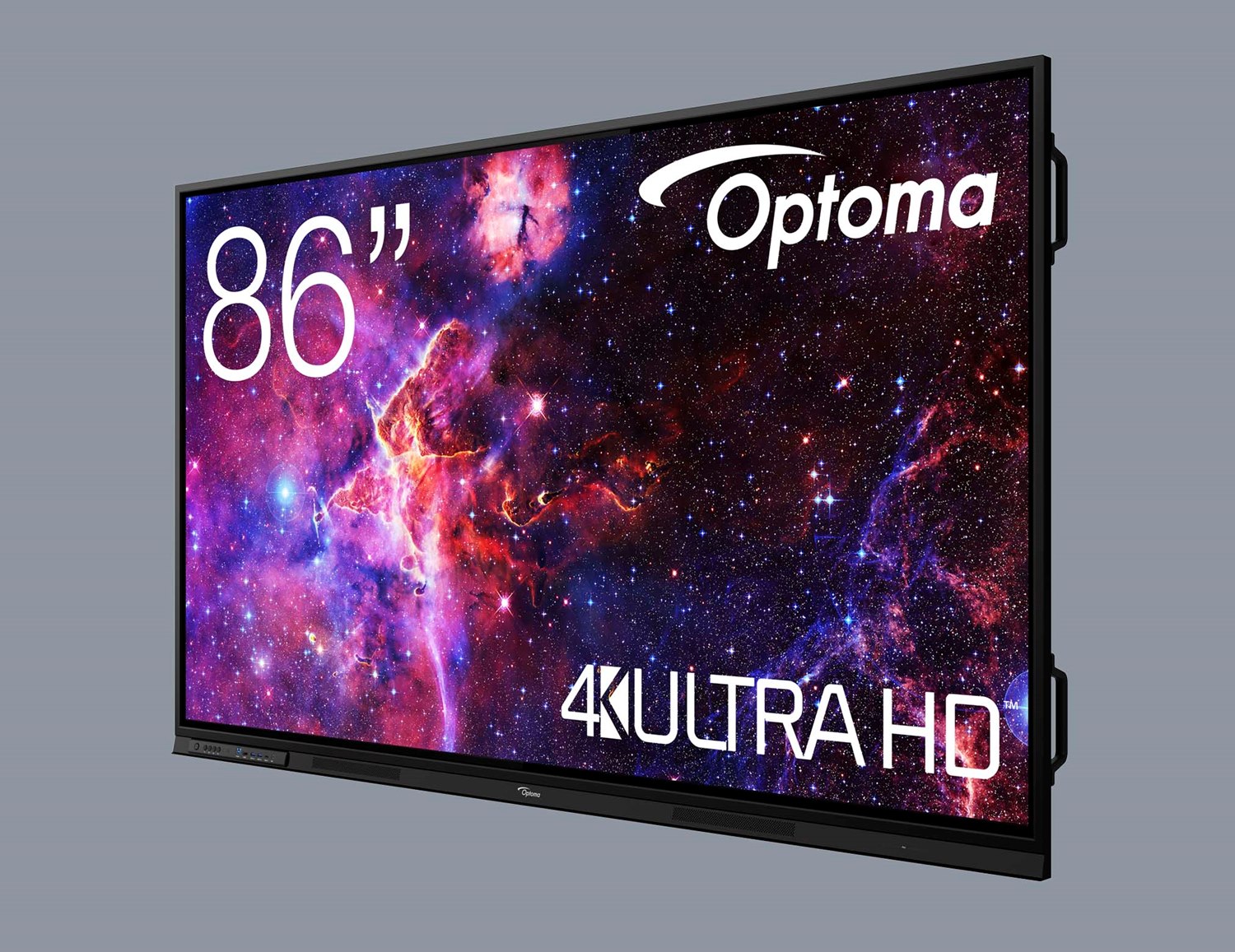 Monitor interaktywny Optoma 3863RK 86 cali - widok od frontu