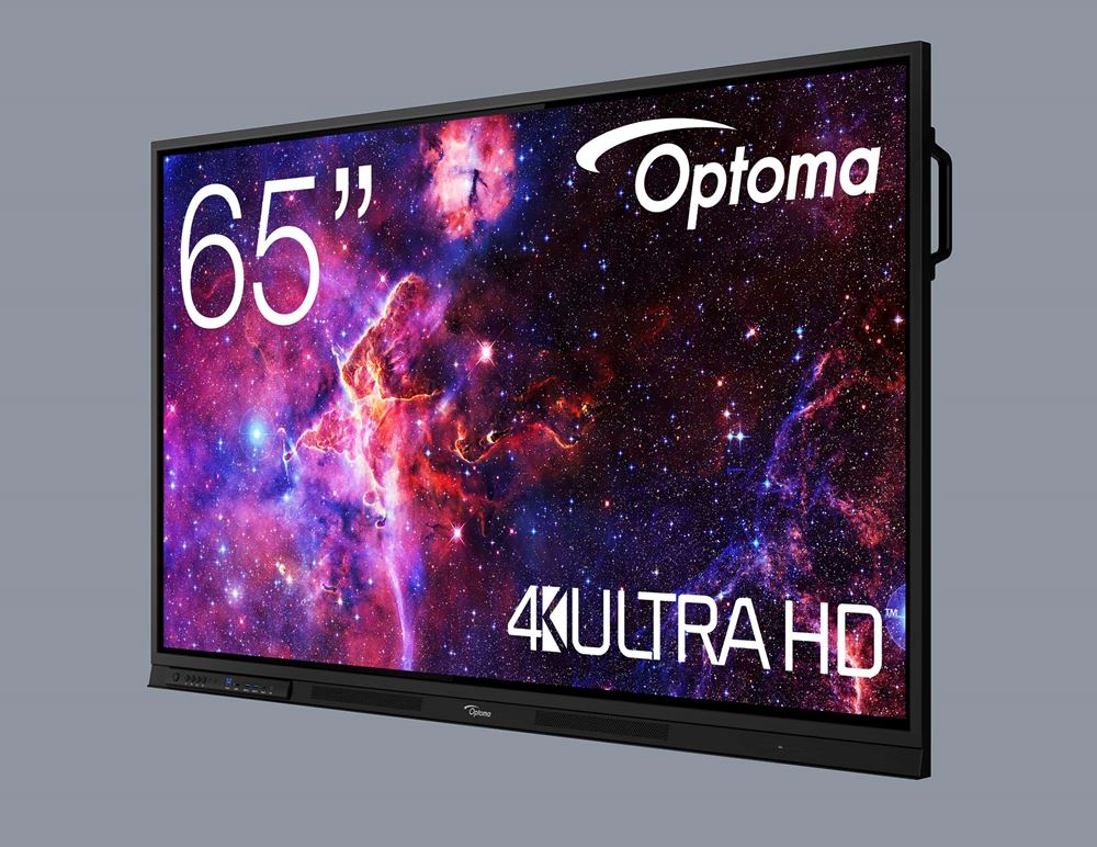 Monitor interaktywny Optoma 3653RK 65 cali - widok od frontu