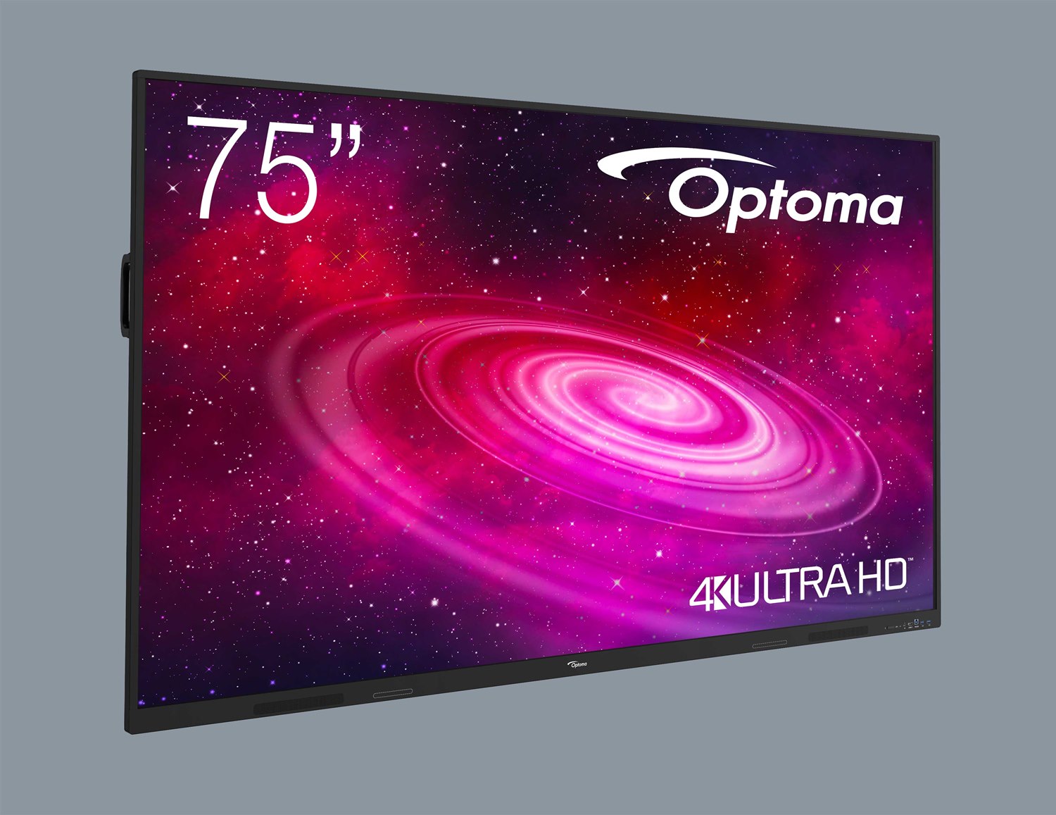 Monitor interaktywny Optoma 1751RK 75 cali - widok od frontu