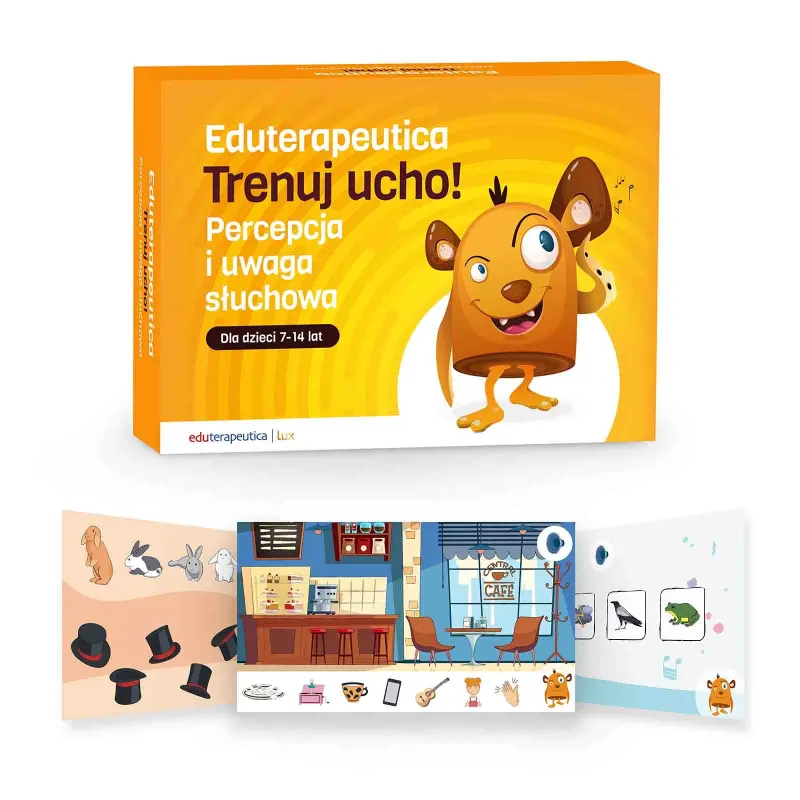 Ekran ćwiczenia percepcji słuchowej w programie Eduterapeutica Trenuj ucho!