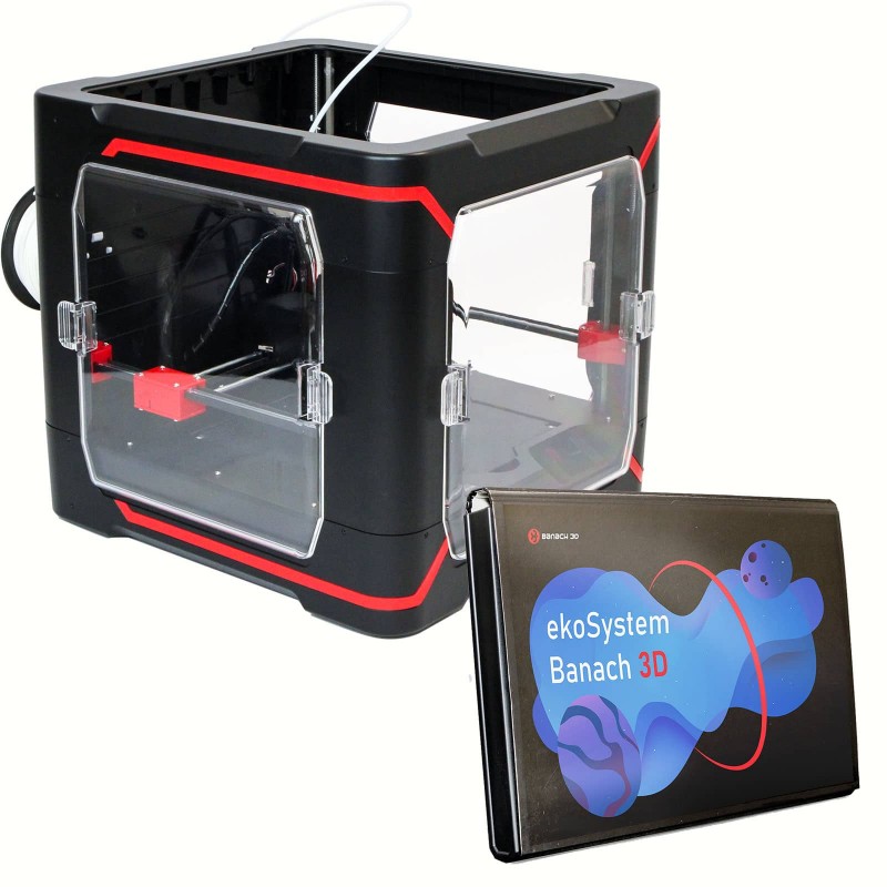 Obudowa drukarki 3D Banach School ze stołem roboczym i prowadnicami osi Z