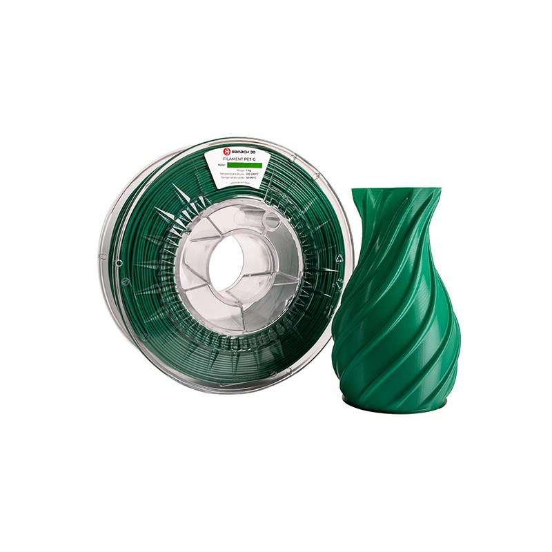 Filament Banach 3D PET-G - szpula z filamentem zielonym
