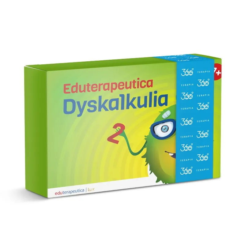 Eduterapeutica Lux - Dyskalkulia - program multimedialny (wiek 7-10 lat) - pudełko i nośnik programu