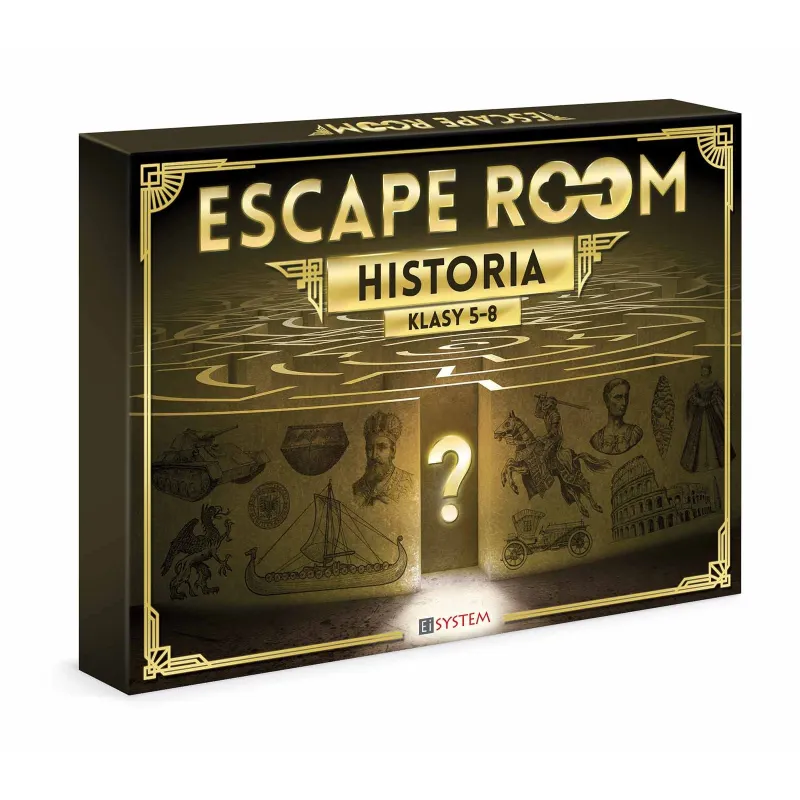 Gra escape room. Historia - pudełko z grą dydaktyczną