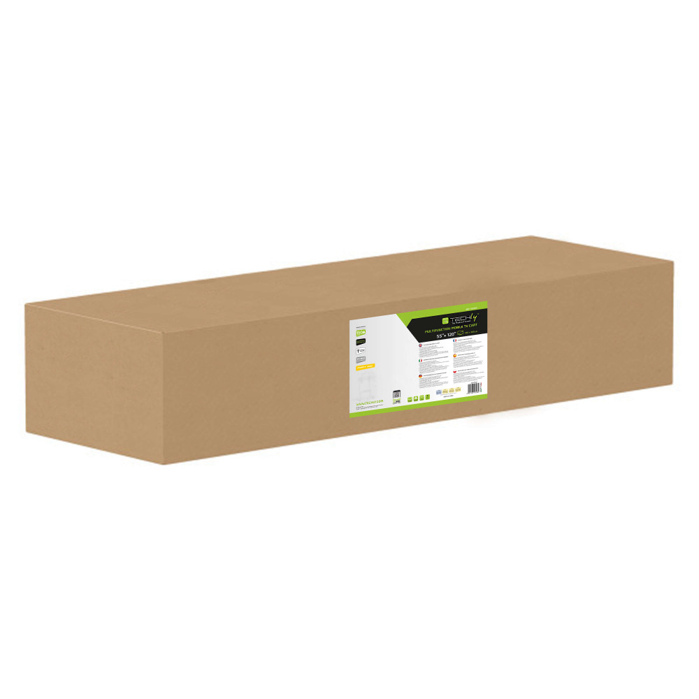 Stojak Techly ICA-TR230 z zamontowanym monitorem interaktywnym