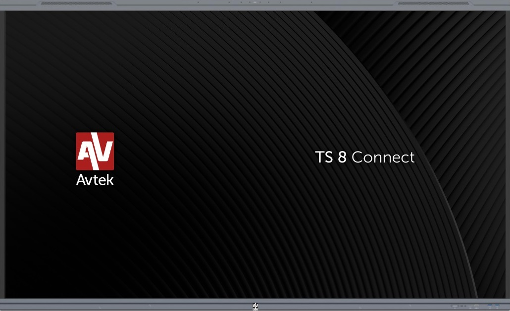 Monitor interaktywny Avtek TS 8 Connect 86 cali - widok od frontu