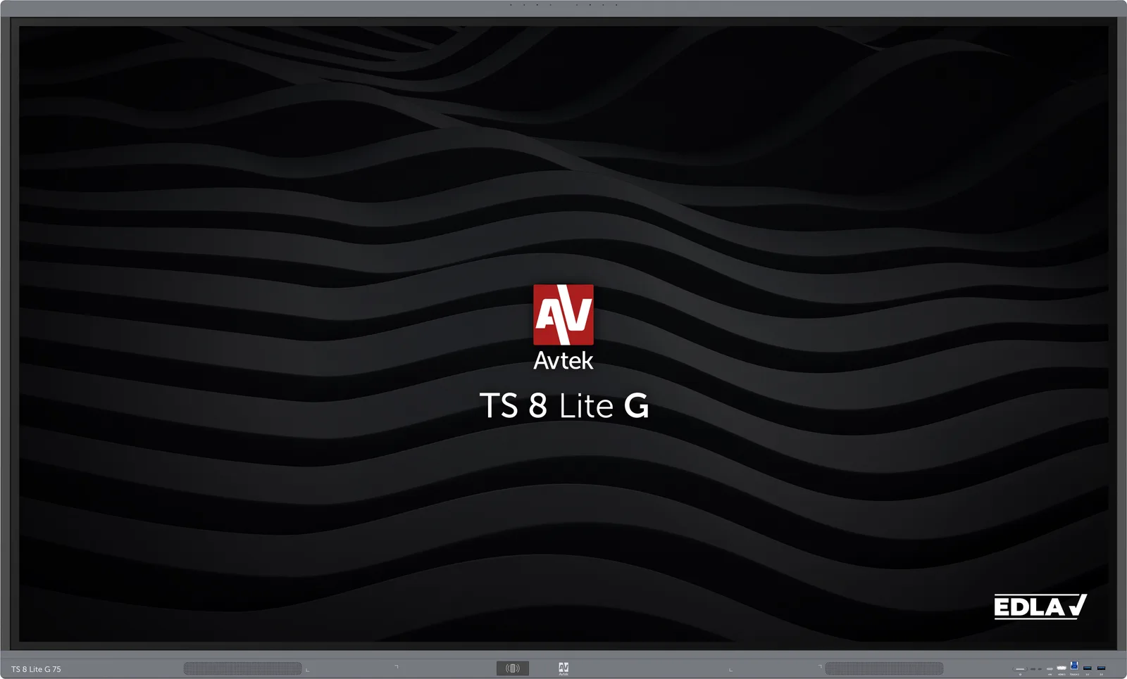 Monitor interaktywny Avtek TS 8 Lite G 75 cali - widok od frontu