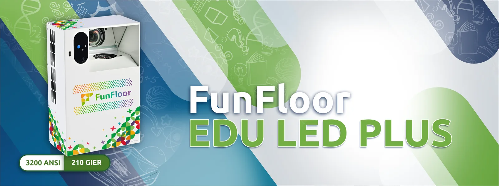 Podłoga interaktywna FunFloor REWALIDACJA LED PLUS - widok od frontu