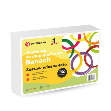 Zestawy filamentów PLA Banach do długopisów 3D wiosna-lato - widok produktu