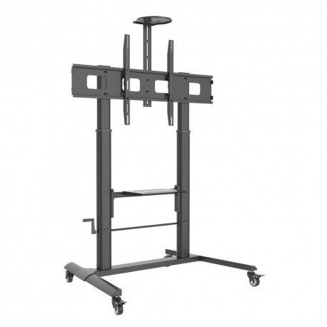 Stojak mobilny 52"-110", 120kg z półką - Regulacja wysokości korbką AKTCAVT00810