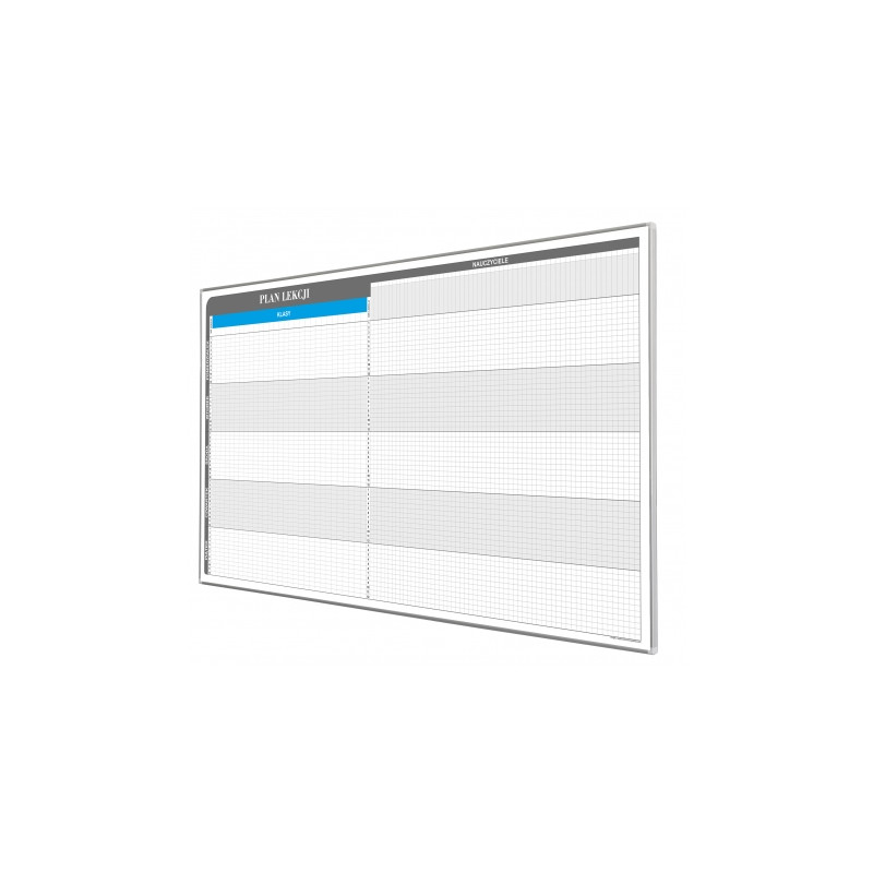Plan lekcji dla 30 klas i 70 nauczycieli 189x92cm magnetyczny suchościeralny - zdjęcie 2