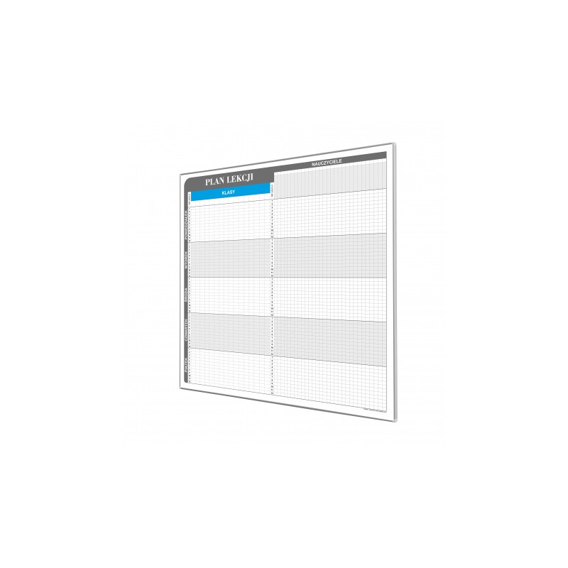 Plan lekcji dla 15 klas i 30 nauczycieli 95x92cm magnetyczny suchościeralny - zdjęcie 2