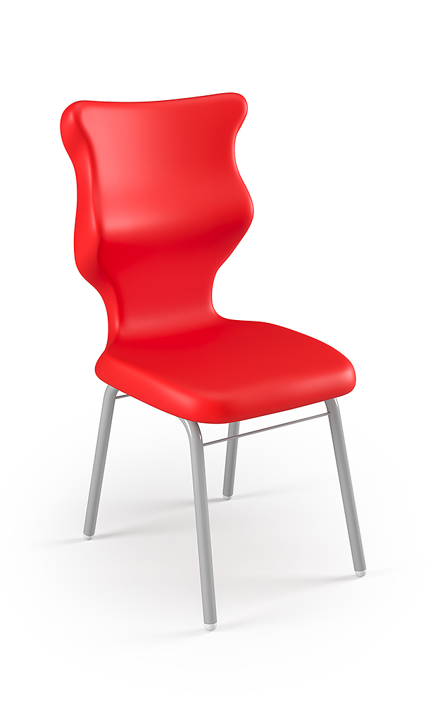 Dobre krzesło ergonomiczne Classic Entelo szkolne przedszkolne - Czerwony RAL 3020