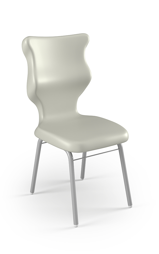 Dobre krzesło ergonomiczne Classic Entelo szkolne przedszkolne - Jasny szary RAL 7038