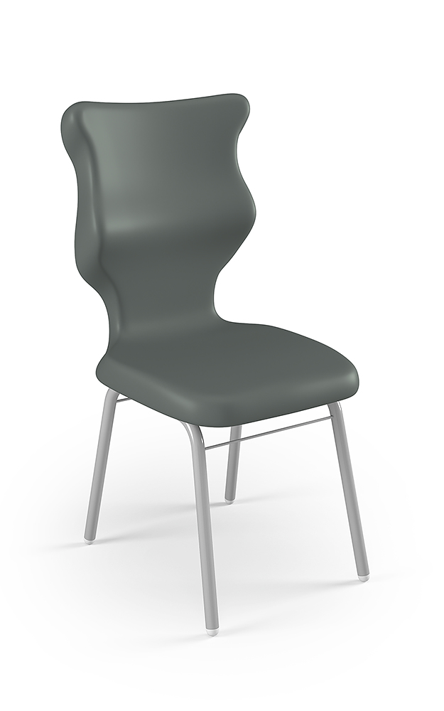 Dobre krzesło ergonomiczne Classic Entelo szkolne przedszkolne - Szary RAL 7031