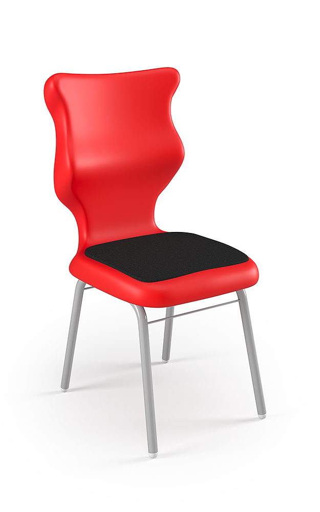 Dobre krzesło ergonomiczne Classic Soft Entelo szkolne przedszkolne - Czerwony RAL 3020
