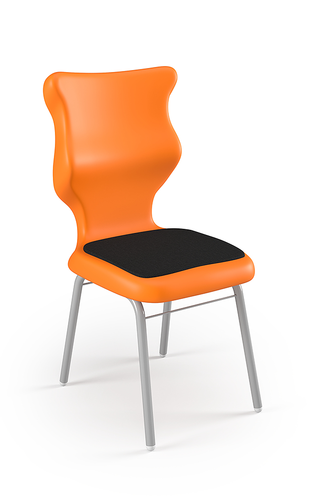 Dobre krzesło ergonomiczne Classic Soft Entelo szkolne przedszkolne - Pomarańczowy RAL 2004