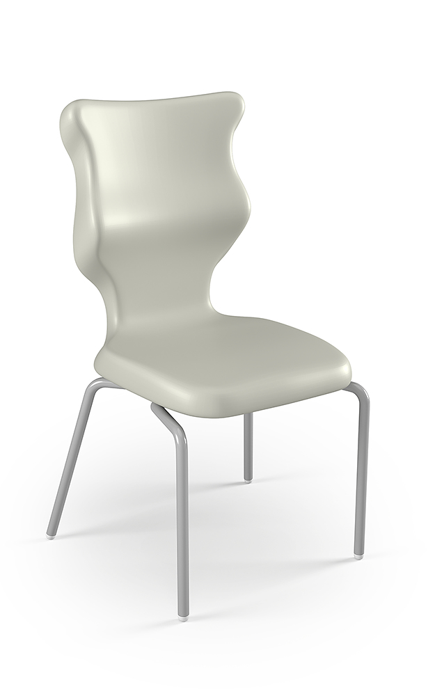 Dobre krzesło ergonomiczne Spider Entelo szkolne przedszkolne - Jasny szary RAL 7038