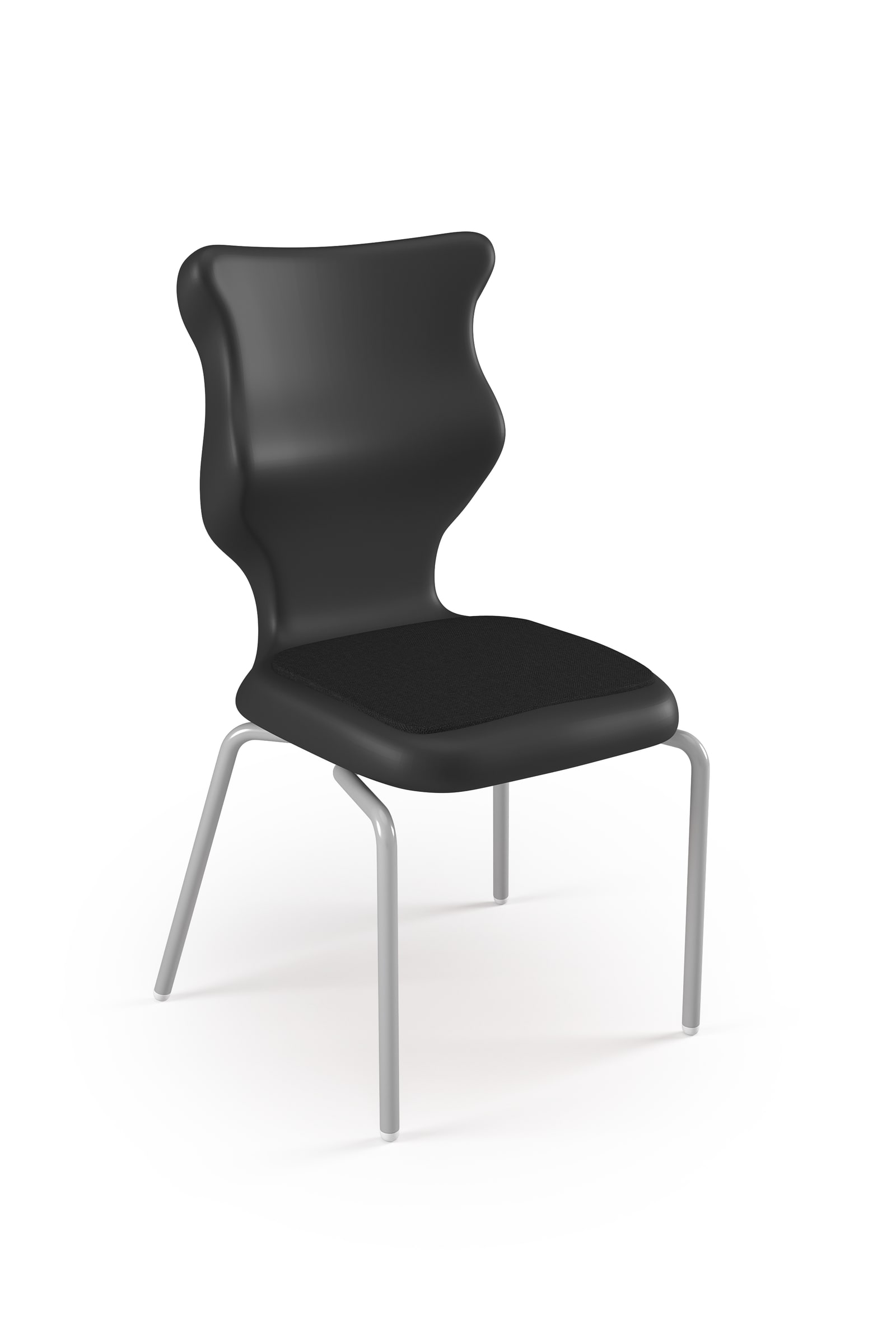 Dobre krzesło ergonomiczne Spider Soft Entelo szkolne przedszkolne - Czarny RAL 9005