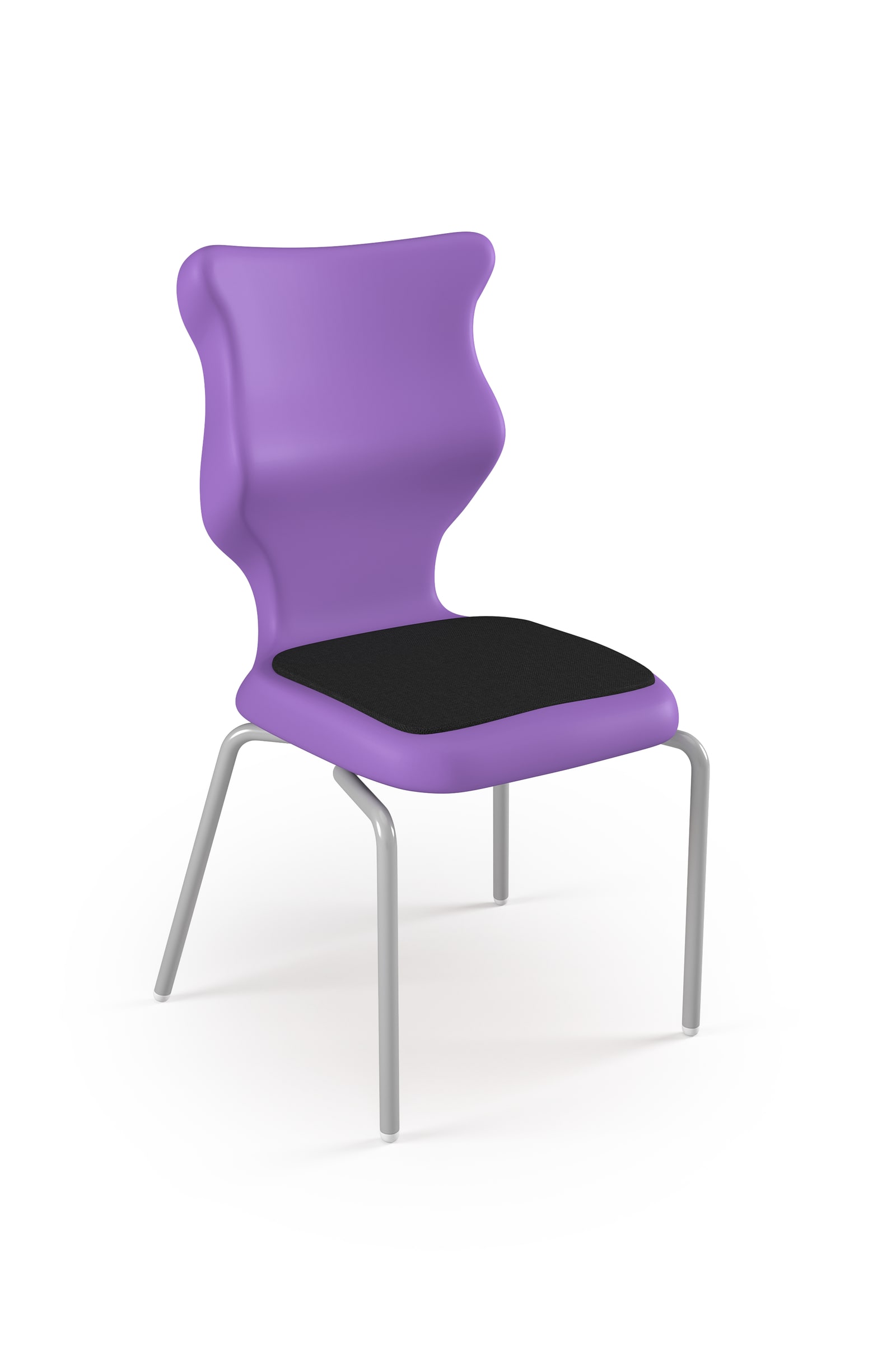 Dobre krzesło ergonomiczne Spider Soft Entelo szkolne przedszkolne - Fioletowy RAL 4005